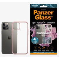 PanzerGlass Apple iPhone 12 / iPhone 12 Pro ClearCase - Rose Gold Limited Edition (0274), AntiBacterial, Scratch Resistant, Soft TPU Frame