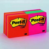 Post It Note 3M 2051MC/2051FLT Assorted Bright Mini Cubes 48mm x 48mm 400 Sheet 