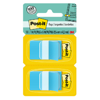 FLAGS POST-IT 680-BE2 BLUE 100 TWIN PACK