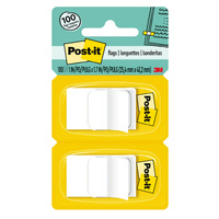 FLAGS POST-IT 680-WE2 WHITE TWIN PACK