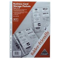 Pocket Refill Colby 28610BC Business Card  20 Cards Per Page Pack 10