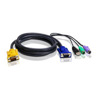 ATEN 1.8M 3IN1 VGA PS/2 USB CONSOLE KVM CABLE NO WTY