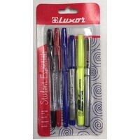 Stationery Set Luxor Student Essential 6 Piece   