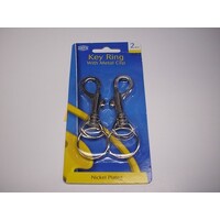 Key Holder Metal Clip On Dats 3026 Pack 2