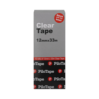 Packaging Tape Pilotape 12mm x 33m Box of 12