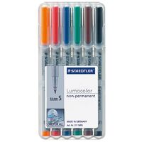 OHP Pen Staedtler Lumocolor 311 WP6 Wallet of 6