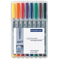 OHP Pen Staedtler Lumocolor 312 WP8 Non Permanent Wallet 8