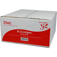 ENVELOPE STAT DL W/FACE PEEL/SEAL U/B BX500 