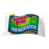 Scotch Brite Cleaning Sponges Foam Scrub Non Scratch Pack of 2 