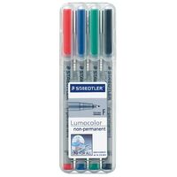 OHP Pen Staedtler Lumocolor 316 WP4 Non Permanent Wallet of 4 