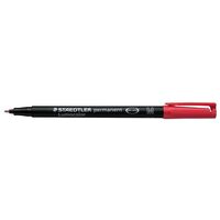 OHP Pen Staedtler Lumocolor 317 2 Red Medium Box 10