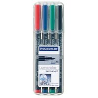 OHP Pen Staedtler Lumocolor 317 WP4 Wallet of 4