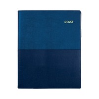 Diary Collins Vanessa Wiro A4 Short / Quarto Week to View Blue 2025