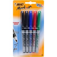 Marker Bic Mark It Permanent Fine 32669 Assorted Card 5