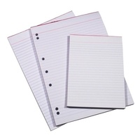 Quill Bank Pad Ruled 60GSM A4 100 Sheets - White 10Pk