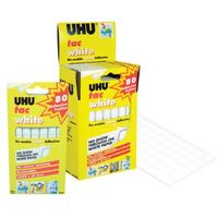 Adhesive UHU U Tack White 80g Pack 12