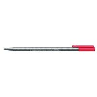 Pen Staedtler Triplus Fineliner 334 2 0.3mm Red Box 10