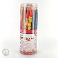 Magic Pencil Micador Koh I Noor 6mm Lead Swirled Colours 3405 Tub 30