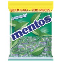 Mentos Spearmint Individually Wrapped 200 Pack