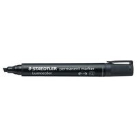 Marker Staedtler 350 9 Permanent Black Chisel Point Box 10