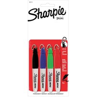 Marker Sharpie Mini Fine Point Assorted Pack 4  