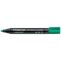 Marker Staedtler 352 5 Permanent Green Bullet Point Box 10