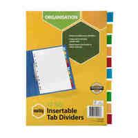 Divider A4 Marbig Manilla 10 Tab Insertable White 37645F