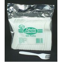 Cutlery Forks Plastic Alpen Bag 100