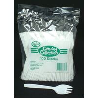Cutlery Sporks Plastic Alpen Bag 100