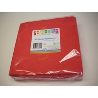 Serviette Alpen Dinner 2 Ply 400 x 400mm Red Pack 50