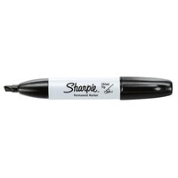 Marker Sharpie Permanent Chisel S38201 Black Box 12