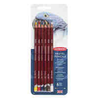 Pencil Derwent Pastel pack 6 Assorted Colours 39009