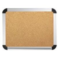 Corkboard 600 x 450mm Aluminium Frame Deli 39052