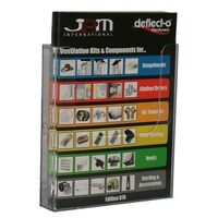 Deflecto A4 Linking Wall Mount Brochure Holder 39510