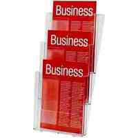 Brochure Holder Esselte 39672 Wall mount A4 Three tiered 3W230 