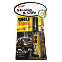 Adhesive UHU Super Strong and Safe 7g Blister Card 