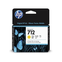 HP 712 29ML YELLOW DESIGNJET INK CARTRIDGE - T230/T250/T650/STUDIO