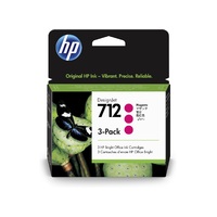 HP 712 3-PACK 29ML MAGENTA DESIGNJET INK CARTRIDGE - T230/T250/T650/STUDIO