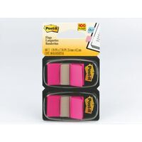 Post It Flag 3M 680 BP2 Twin Pack Bright Pink