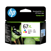 HP 67XL TRI-COLOUR INK CARTRIDGES