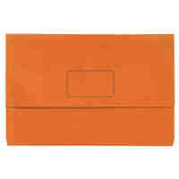 Document Wallet FC Marbig Slimpick Brights Orange Pack 10 