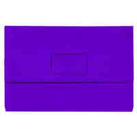 Document Wallet FC Marbig Slimpick Brights Purple Pack 10 