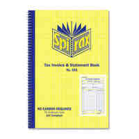 Spirax 555 Invoice and Statement Book Carbonless Pack 10 