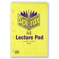 Spirax 905 Lecture Pad A4 Spiral Pack of 10