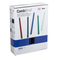 BINDING COMBS 21 loop GBC 25MM BLACK PK50