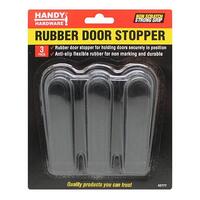 Door Stopper 3pc Rubber Handy Hardware Black/White 42777