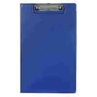 Clipfolder FC PVC Marbig Single Pocket 4300501 Blue 