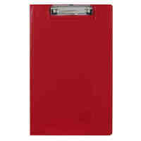 Clipfolder FC PVC Marbig Single Pocket 4300503 Red 