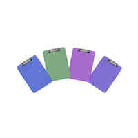 Clipboard A4 Marbig Plastic Assorted Colours 43100 