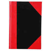 Note Book A6 Black and Red 100 Leaf Cumberland 43102 / FC6510 